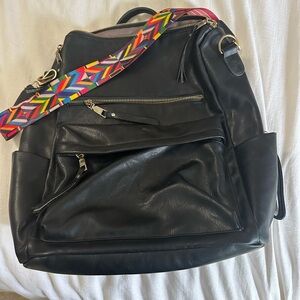 Vegan Leather commuter backpack